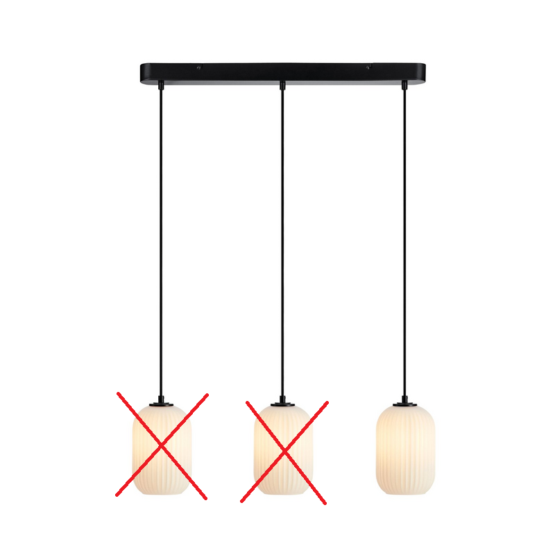 Markslöjd Pendellampe Cava Dreiflammig Stahl Glas Deckenlampe Siehe Text/Foto B-Ware - 7330024609099