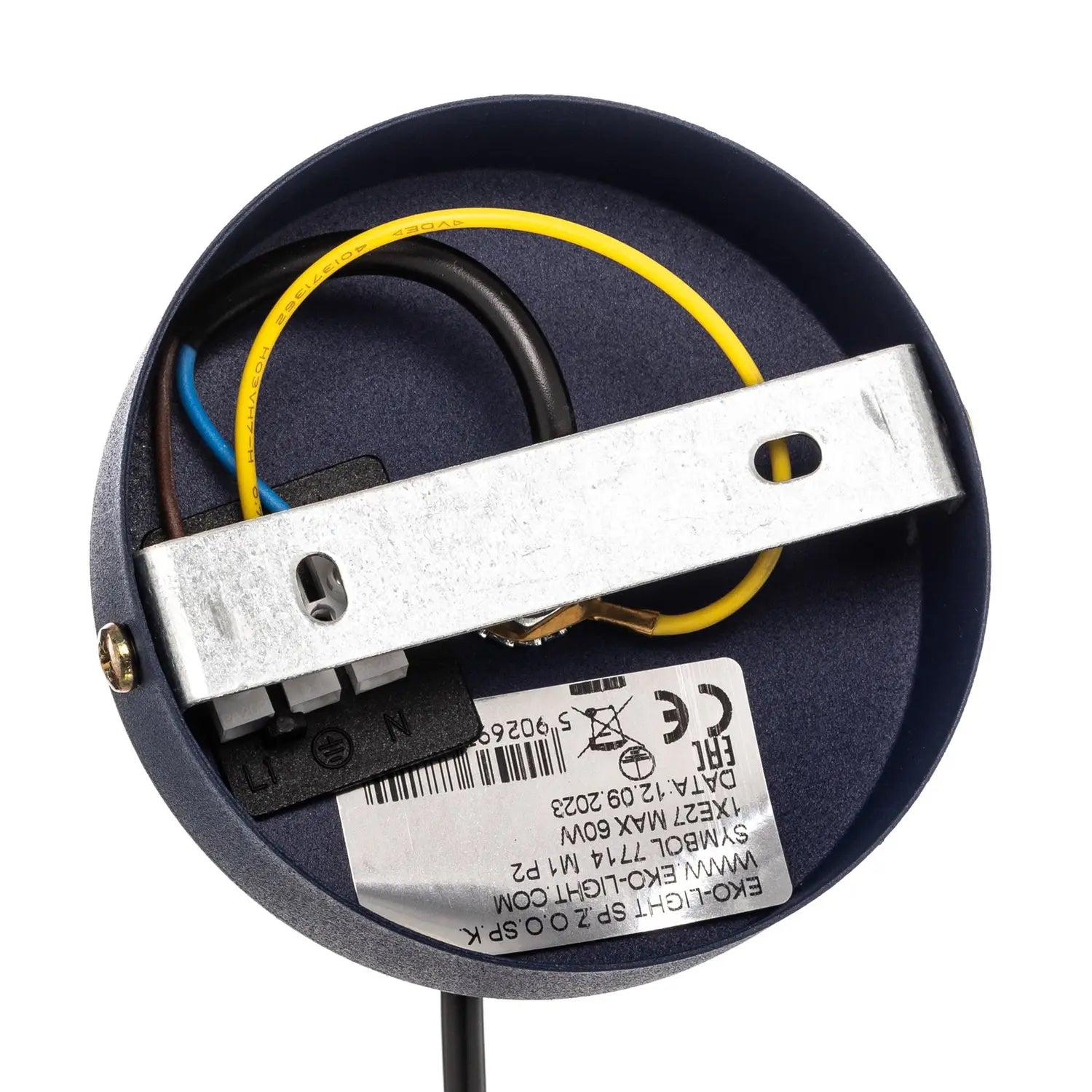 B-Ware Milagro Pendellampe Felix Blau Gold 1 Flammig E27 Pendelleuchte Lampe Leuchte - 5902693777144