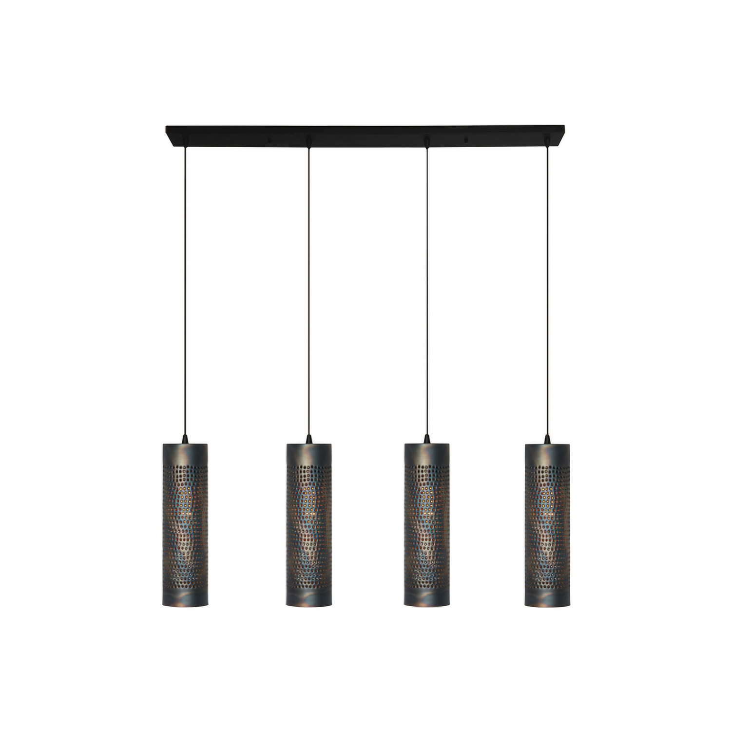 B-Ware Forato Pendellampe Hängelampe Esstischlampe Länge 120 Cm Braun 4 Flg Metall - 8720143021701