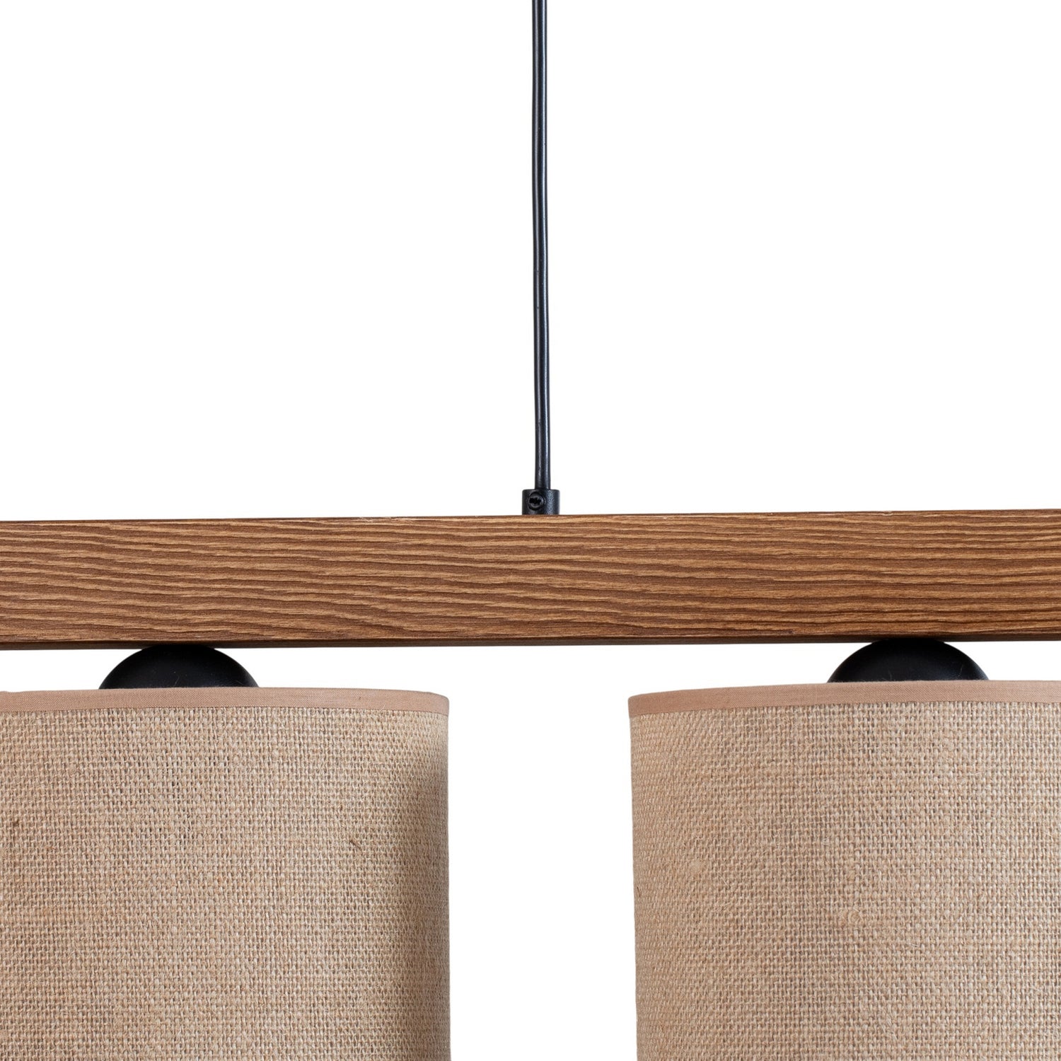B-Ware Pendellampe Hängelampe Forest Holz Hellbraun Jute Natur 3 Flammig E27 Led Lampe - 5903240292301