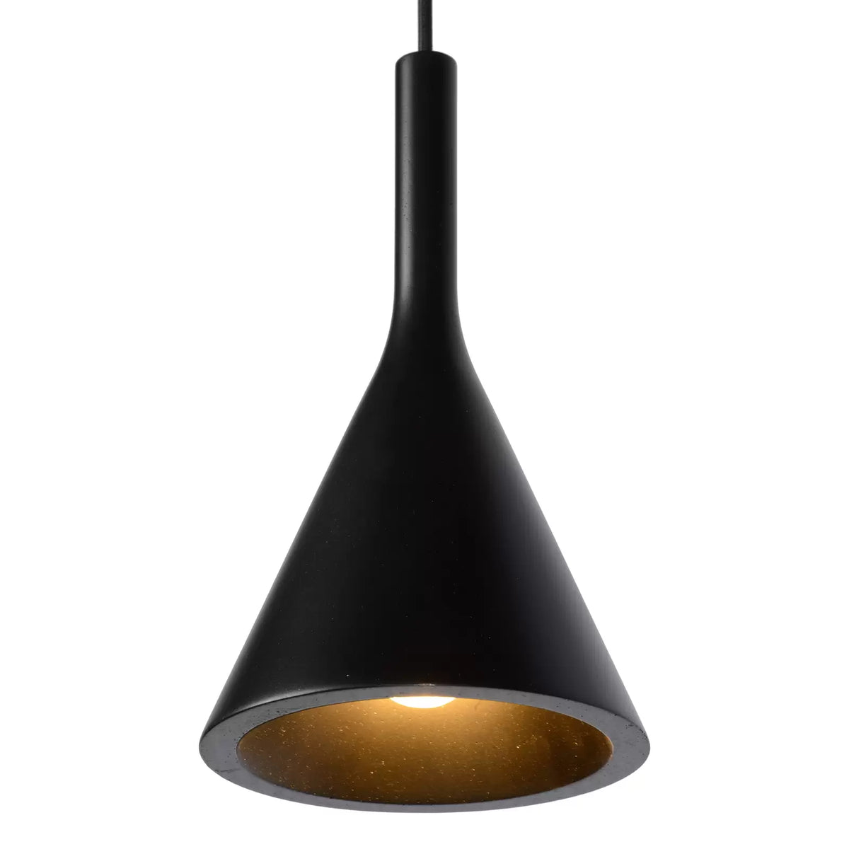 Lucide Pendellampe Gipsy. Hängeleuchte Deckenlampe schwarz Gips 120 cm 4-flammig - 5411212351616
