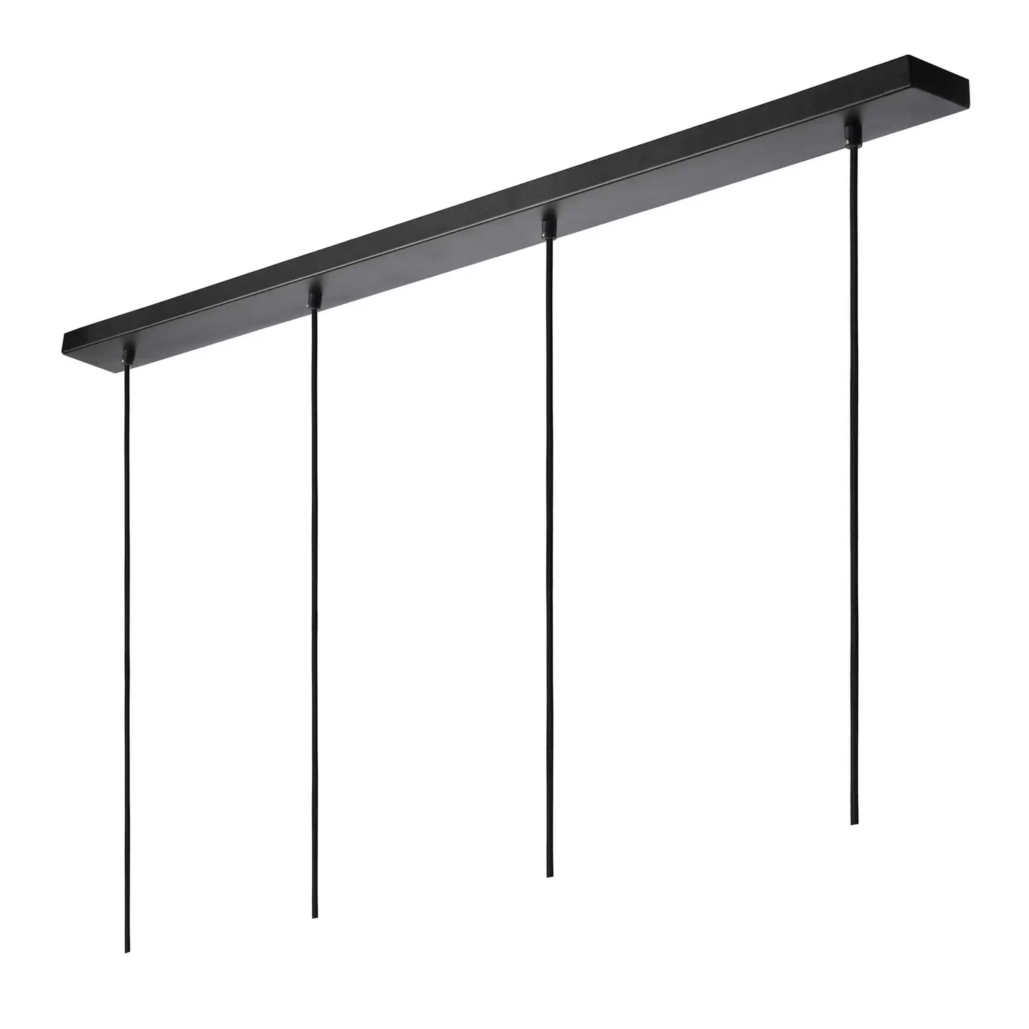 B-Ware Lucide Pendellampe Gipsy. Hängeleuchte Deckenlampe Schwarz Gips 120 Cm 4 Flammig - 5411212351616