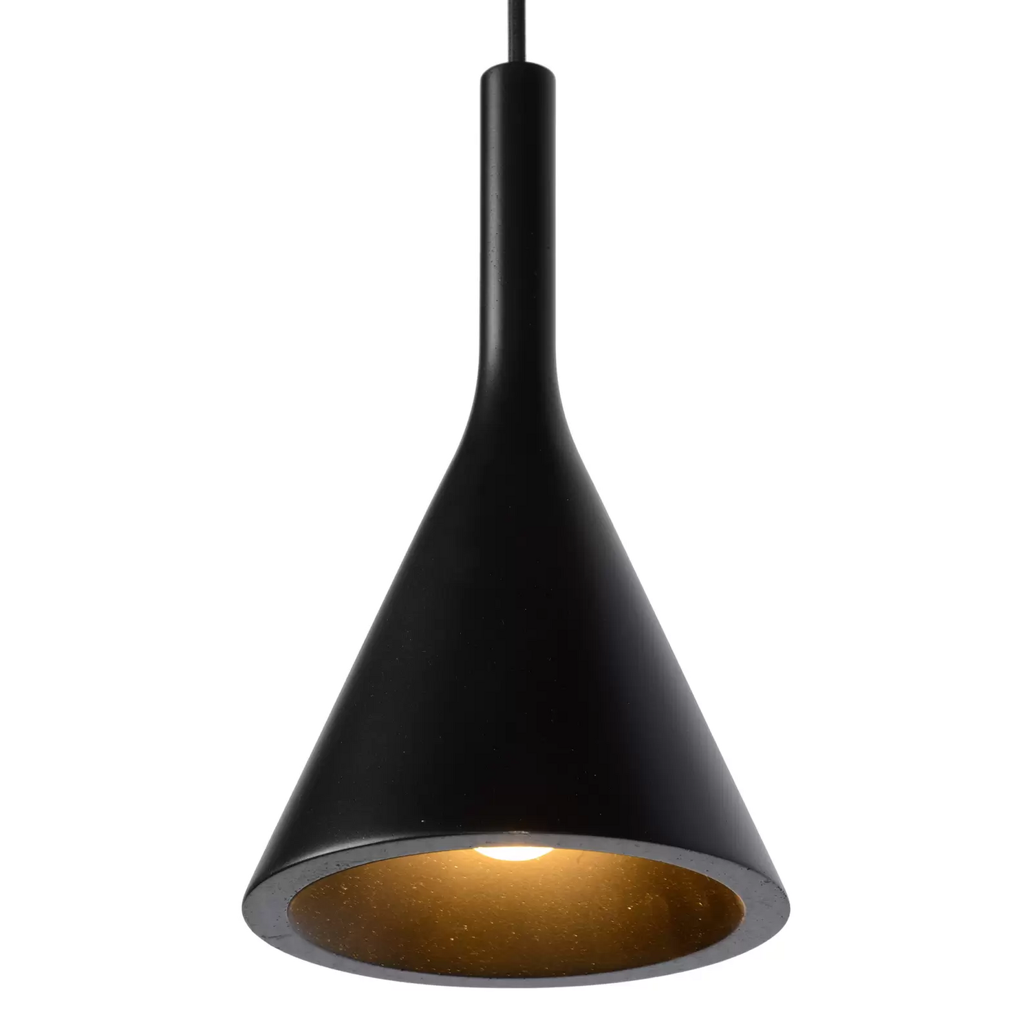 B-Ware Lucide Pendellampe Gipsy. Hängeleuchte Deckenlampe Schwarz Gips 120 Cm 4 Flammig - 5411212351616