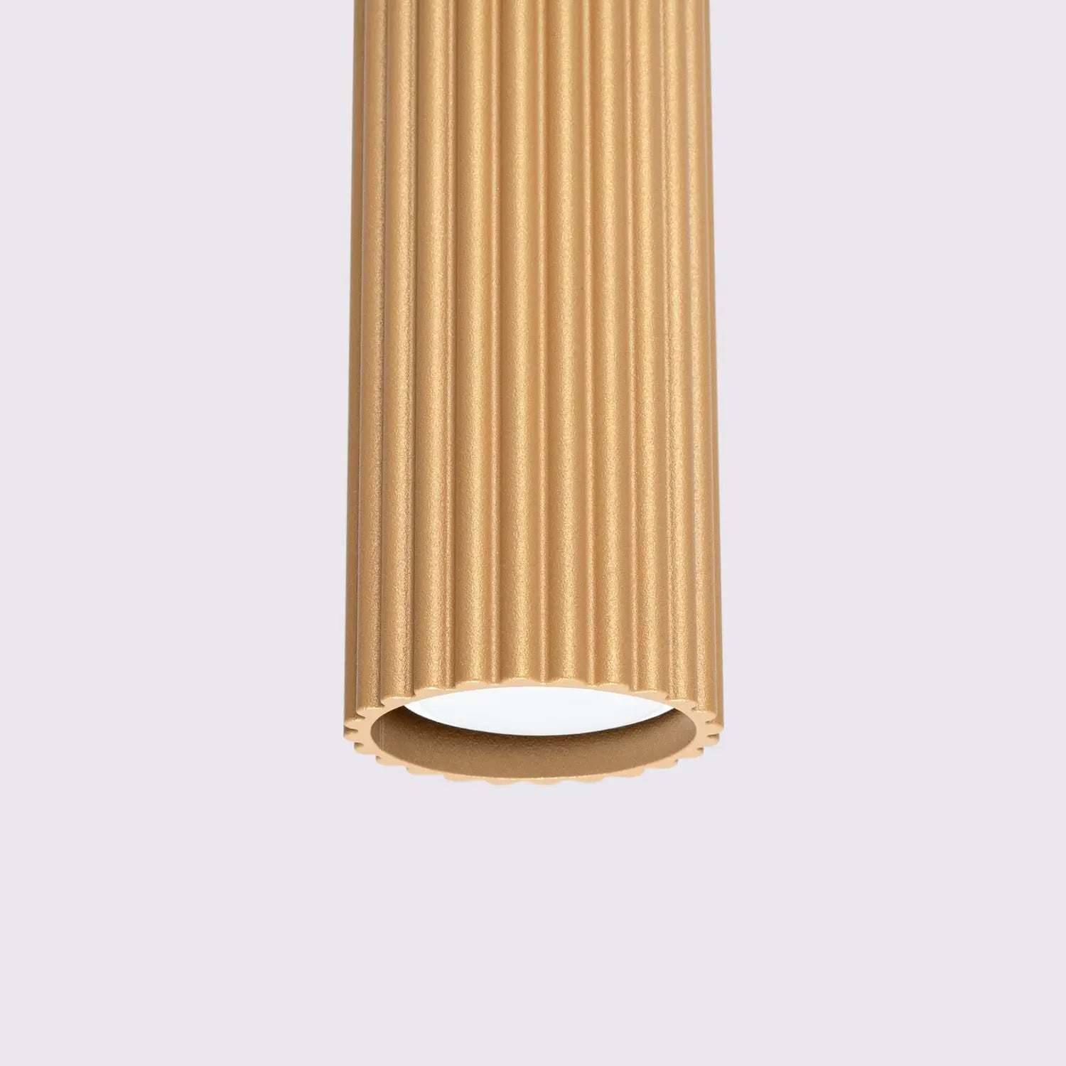 B-Ware Pendellampe Karbon Hängelampe Gold Aluminium Dimmbar ø 6 Cm Gu10 Led Leuchte - 5907073000324