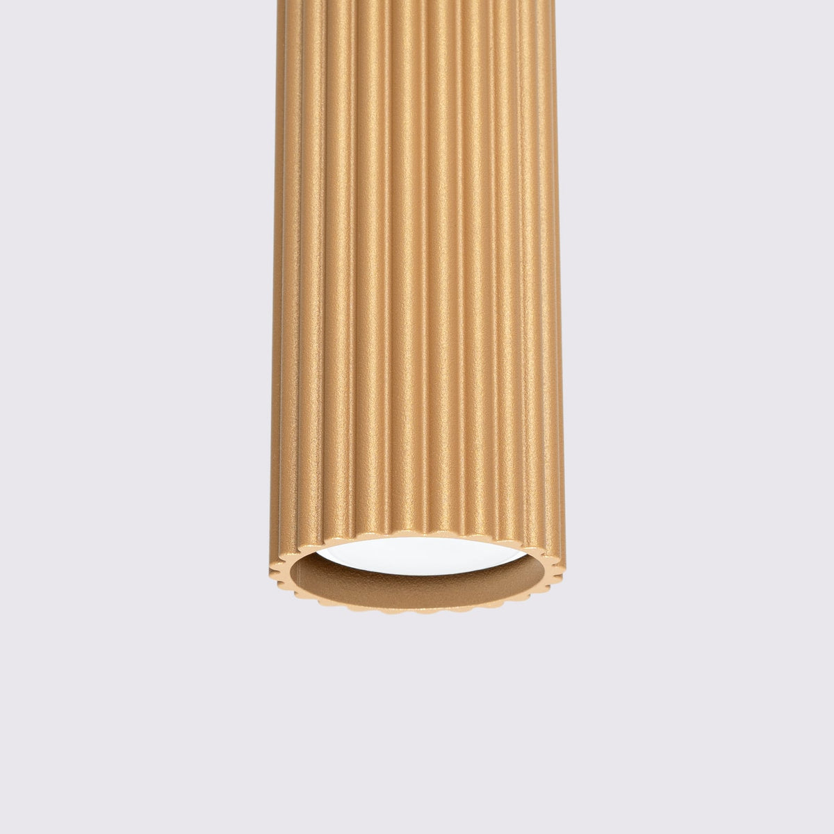 Pendellampe Karbon Hängelampe Gold Aluminium Dimmbar Ø 6 cm GU10 LED Leuchte - 5907073000324