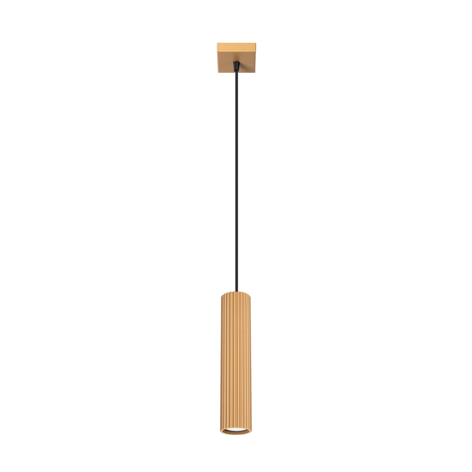 B-Ware Pendellampe Karbon Hängelampe Gold Aluminium Dimmbar ø 6 Cm Gu10 Led Leuchte - 5907073000324
