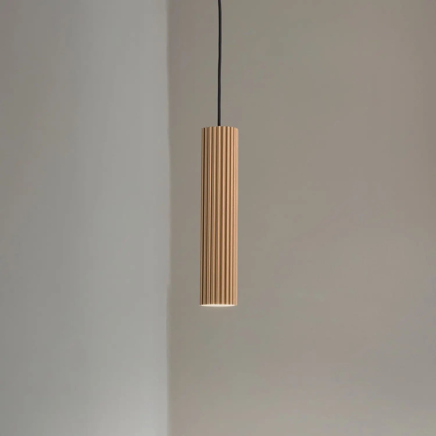 B-Ware Pendellampe Karbon Hängelampe Gold Aluminium Dimmbar ø 6 Cm Gu10 Led Leuchte - 5907073000324