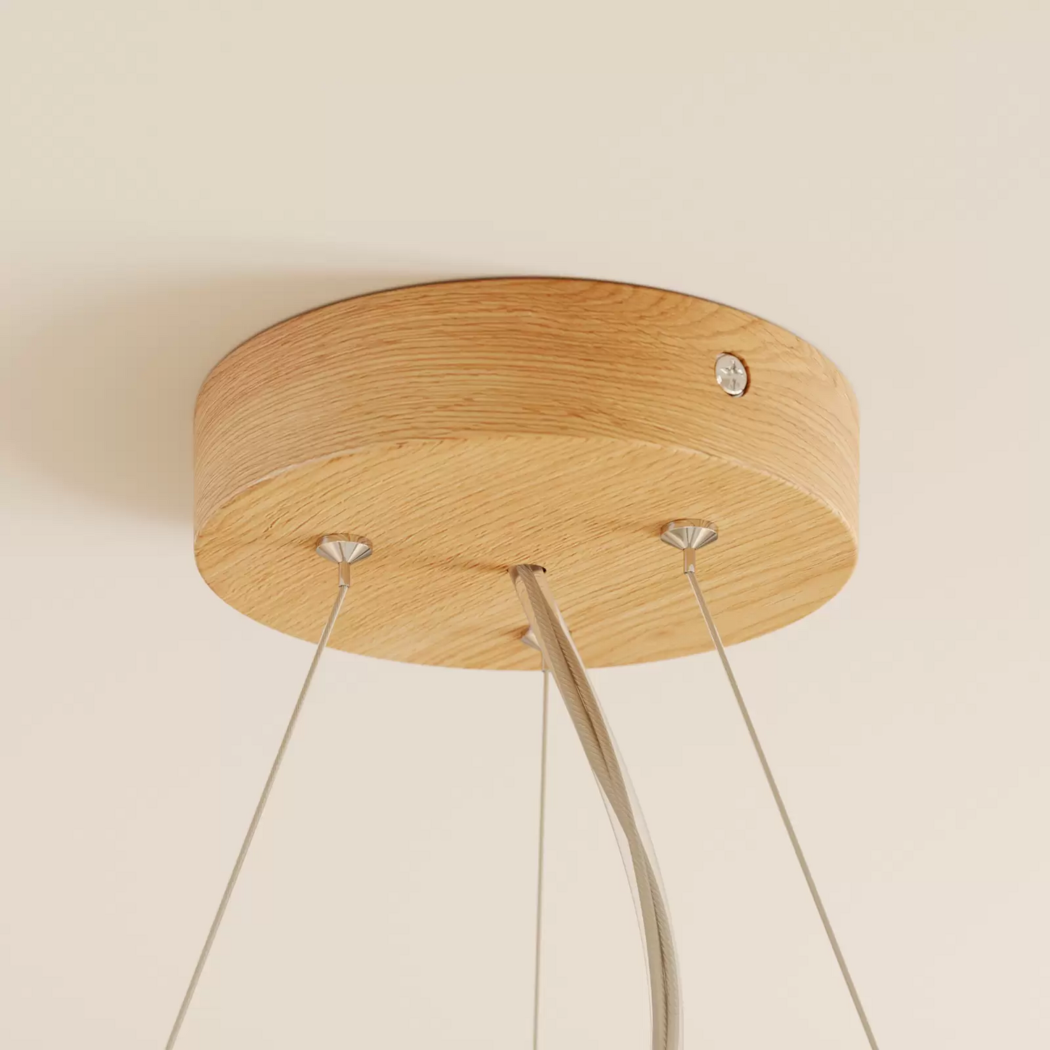 B-Ware Envostar Pendellampe Kerio ø 47 Cm Eiche Pendellampe Lampe Leuchte Spot Licht - 4251911789218