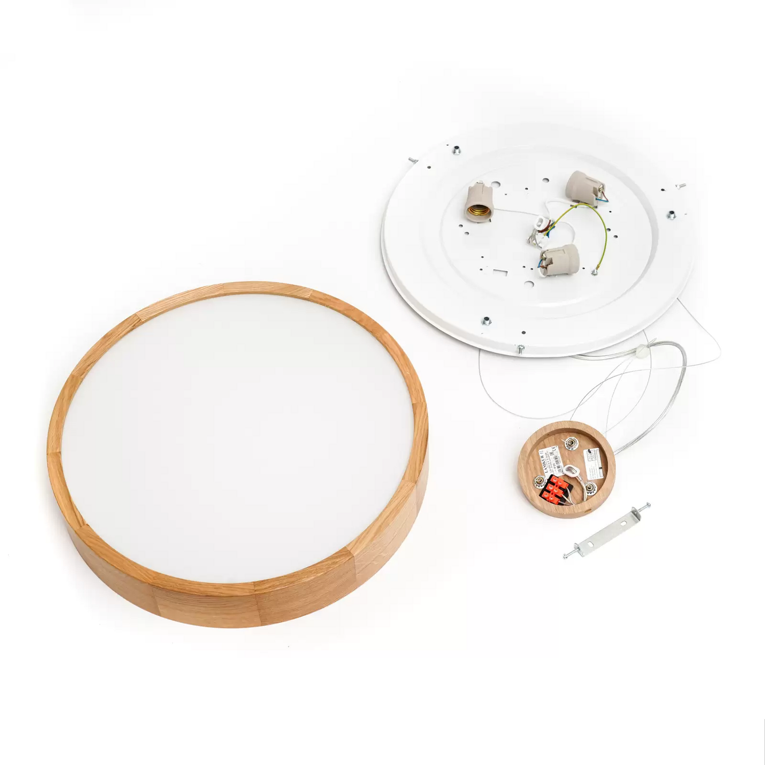 B-Ware Envostar Pendellampe Kerio ø 47 Cm Eiche Pendellampe Lampe Leuchte Spot Licht - 4251911789218