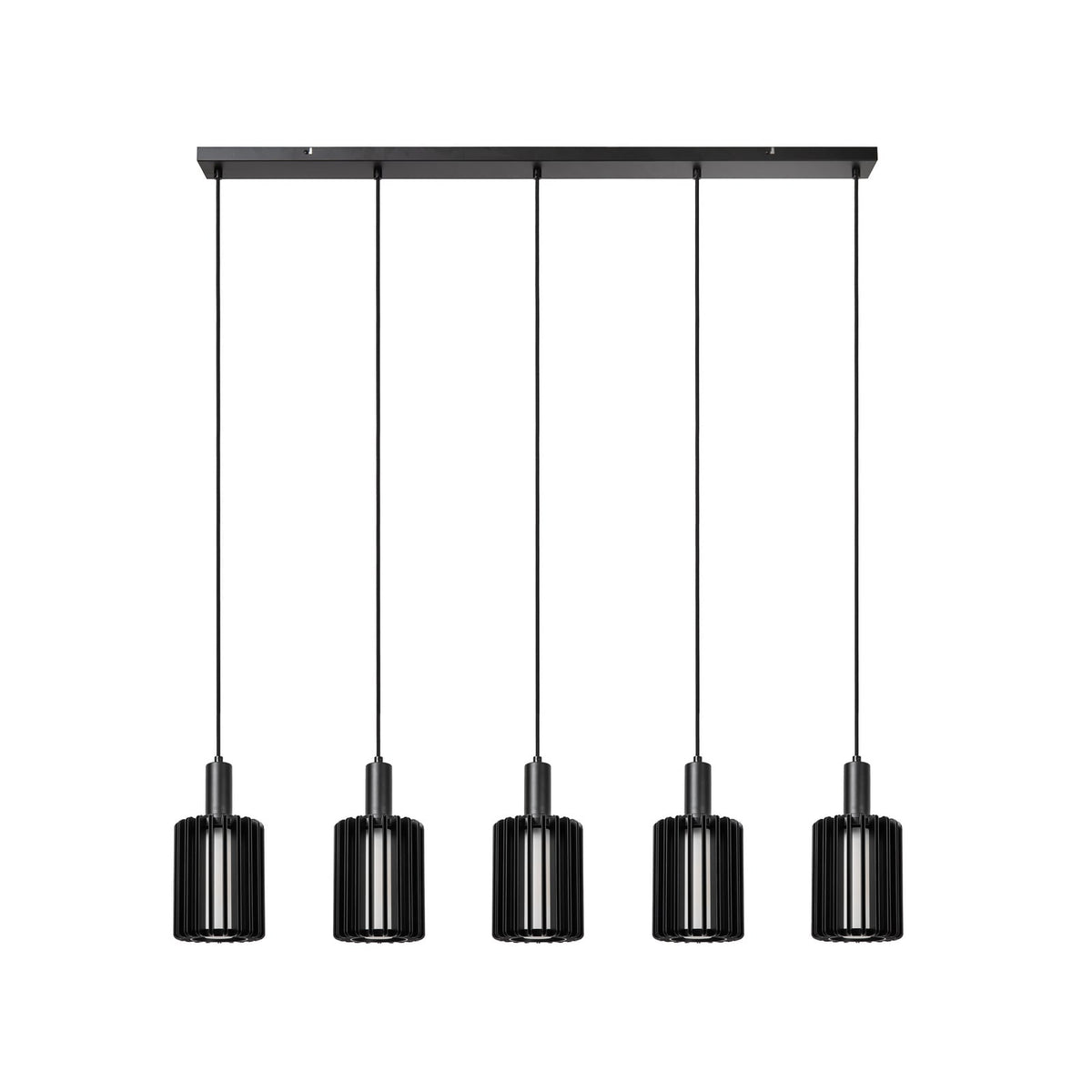 Lucide Pendellampe Hängelampe Lambres Glas Metall schwarz transparent 164 cm403 - 5411212452962