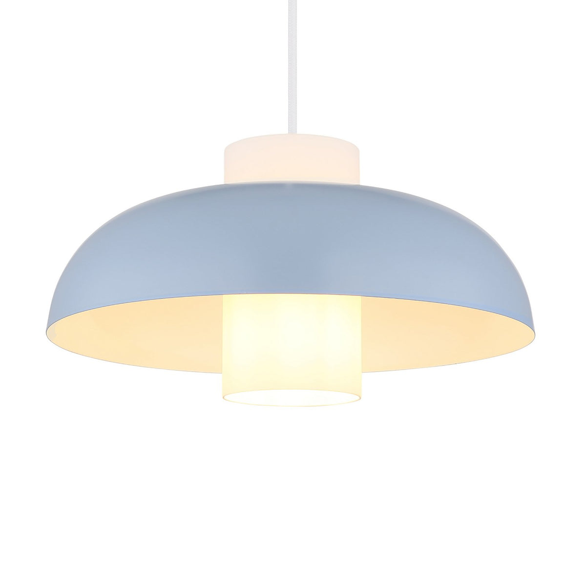 Globo Pendellampe Hängeleuchte Lowe LED Lampe dimmbar blau matt Ø38cm Metall - 9007371518166