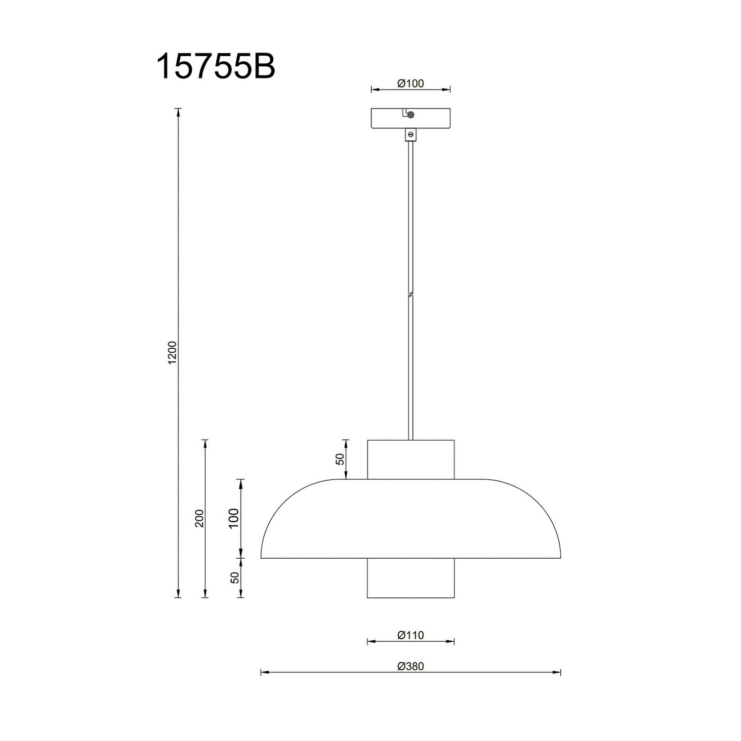 Lowe Pendellampe Hängeleuchte Lampe Blau Matt ø 38 Cm Metall B-Ware - 9007371518166