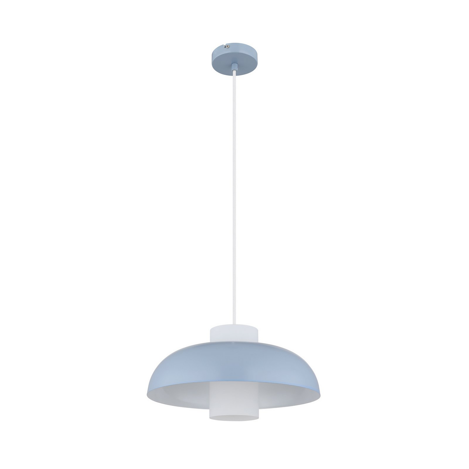 B-Ware Lowe Pendellampe Hängeleuchte Lampe Blau Matt ø 38 Cm Metall - 9007371518166
