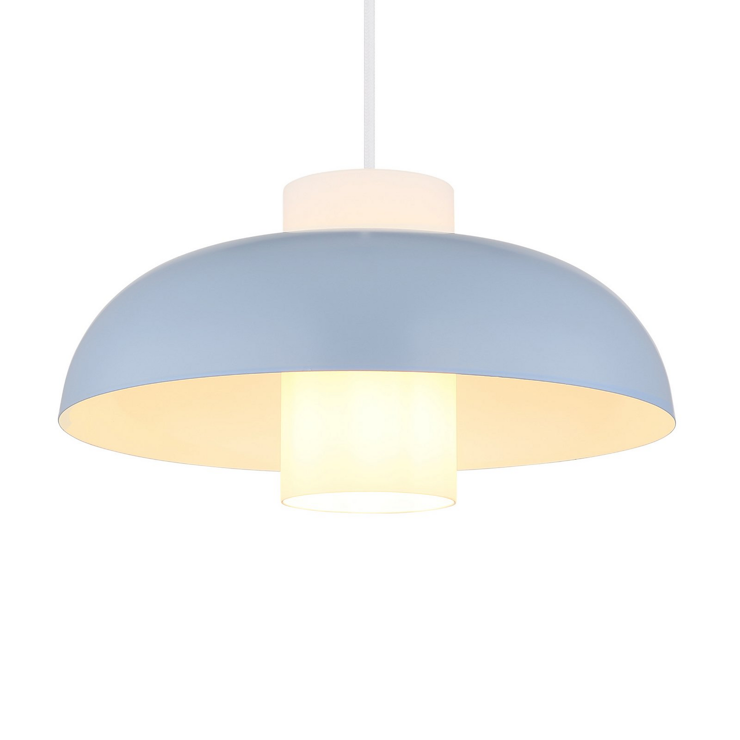 B-Ware Lowe Pendellampe Hängeleuchte Lampe Blau Matt ø 38 Cm Metall - 9007371518166