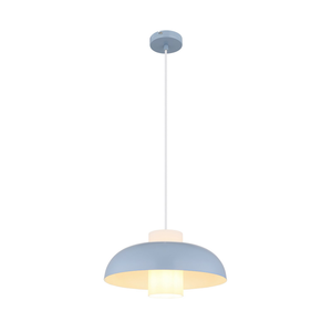 B-Ware Lowe Pendellampe Hängeleuchte Lampe Blau Matt ø 38 Cm Metall