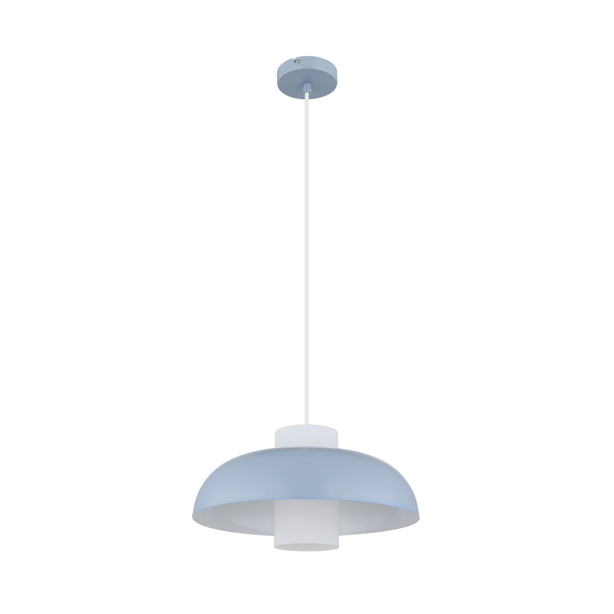 Globo Pendellampe Hängeleuchte Lowe LED Lampe dimmbar blau matt Ø38cm Metall - 9007371518166