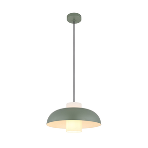 B-Ware Globo Pendellampe Hängelampe Deckenlampe Grün Matt Metall ø 38 Cm E27 Fassung570