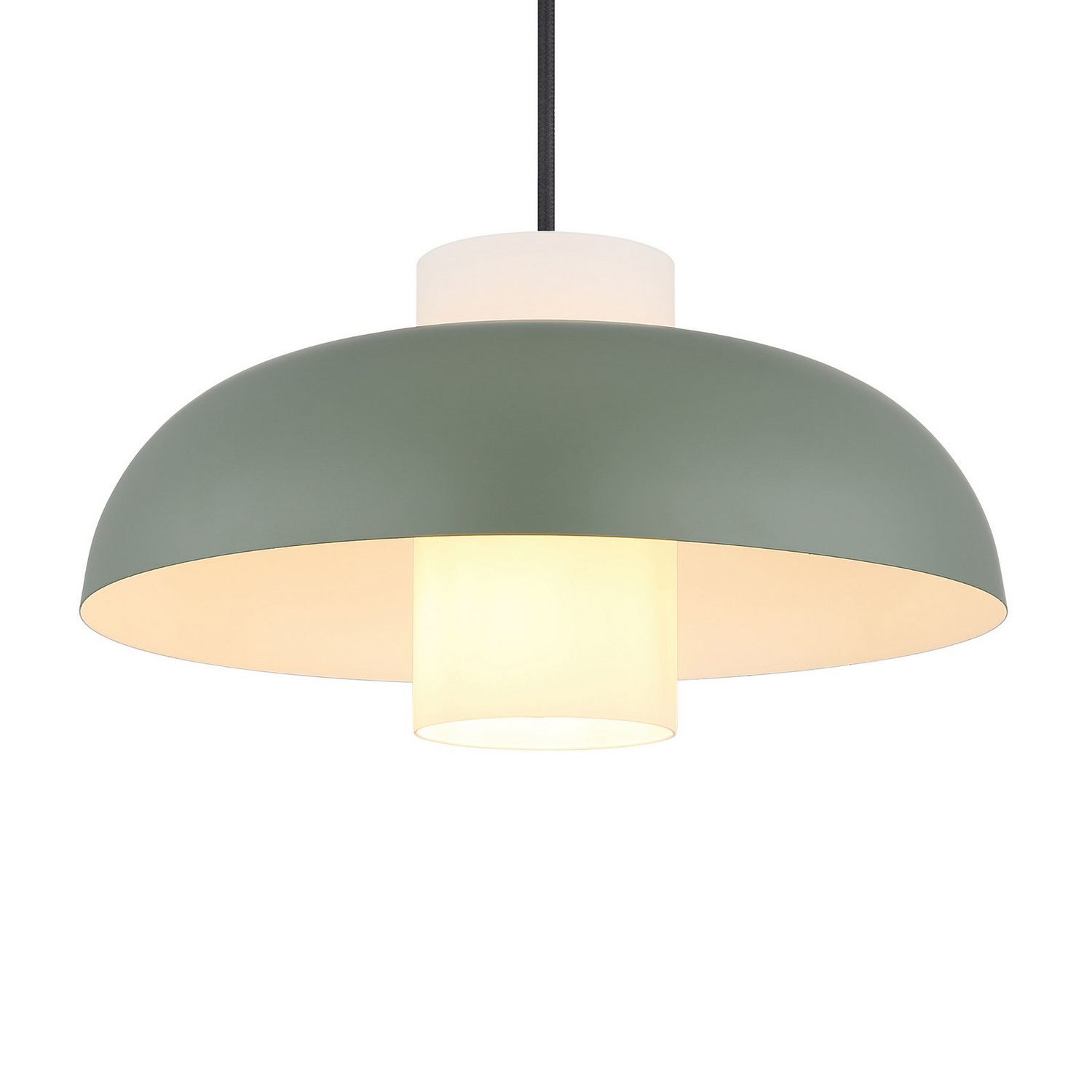 B-Ware Globo Pendellampe Hängelampe Deckenlampe Grün Matt Metall ø 38 Cm E27 Fassung570