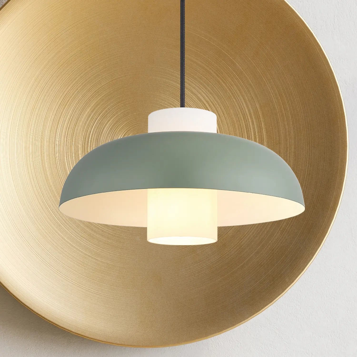 B-Ware Globo Pendellampe Hängelampe Deckenlampe Grün Matt Metall ø 38 Cm E27 Siehe Text - 9007371515165