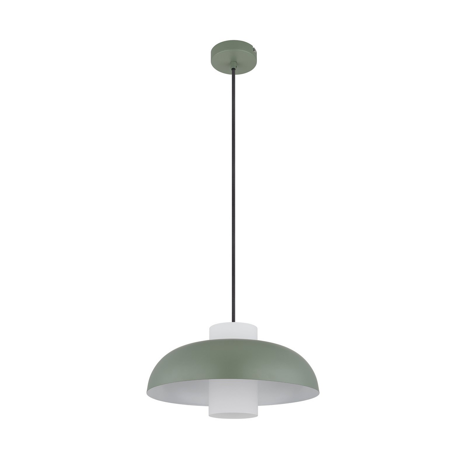 B-Ware Globo Pendellampe Hängelampe Deckenlampe Grün Matt Metall ø 38 Cm E27 Siehe Text - 9007371515165
