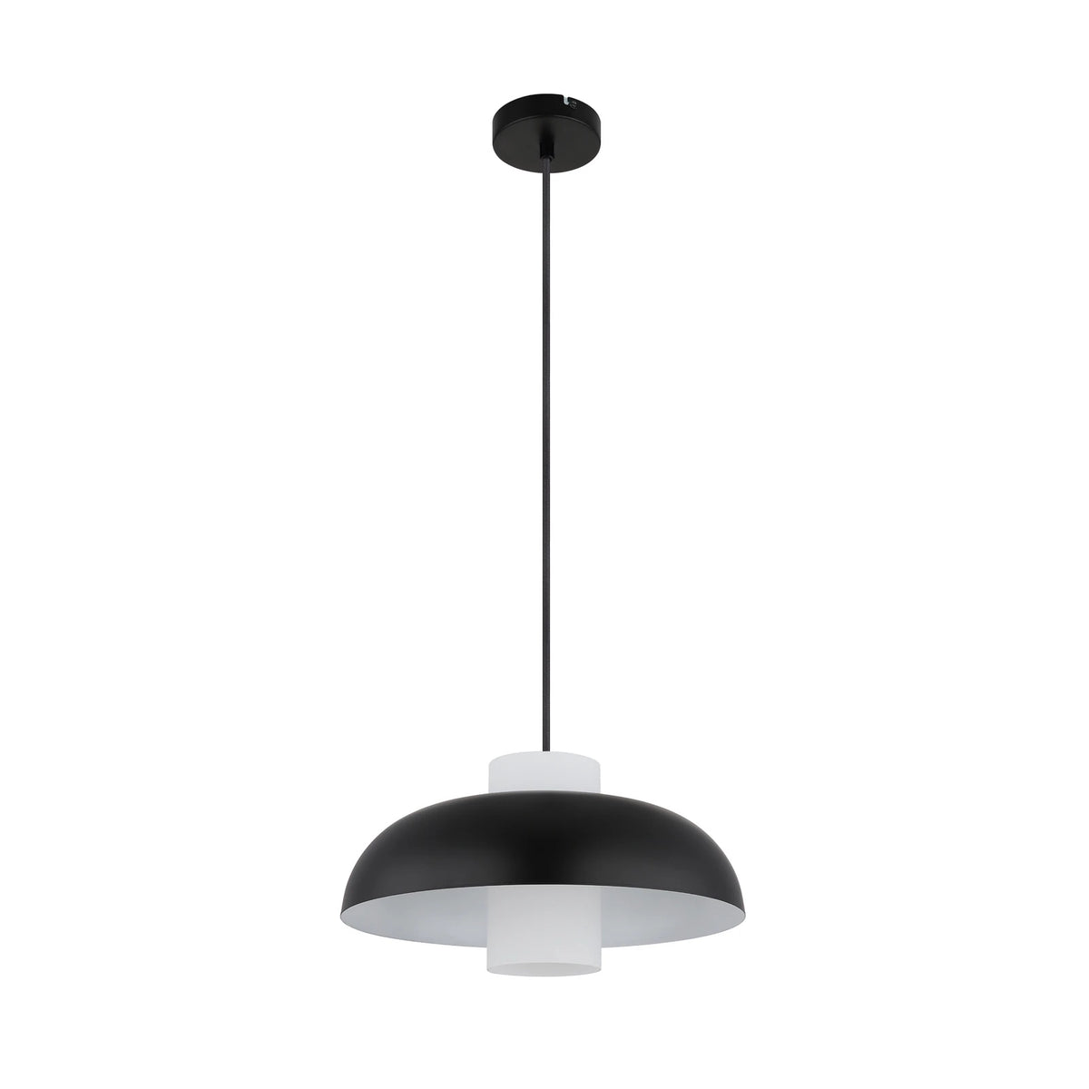 Globo Pendellampe Hängeleuchte Lowe schwarz matt Metall Ø 38 cm E27 LED Leuchte - 9007371509164