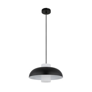 B-Ware Globo Pendellampe Hängeleuchte Lowe Schwarz Matt Metall ø 38 Cm E27 Led Leuc444