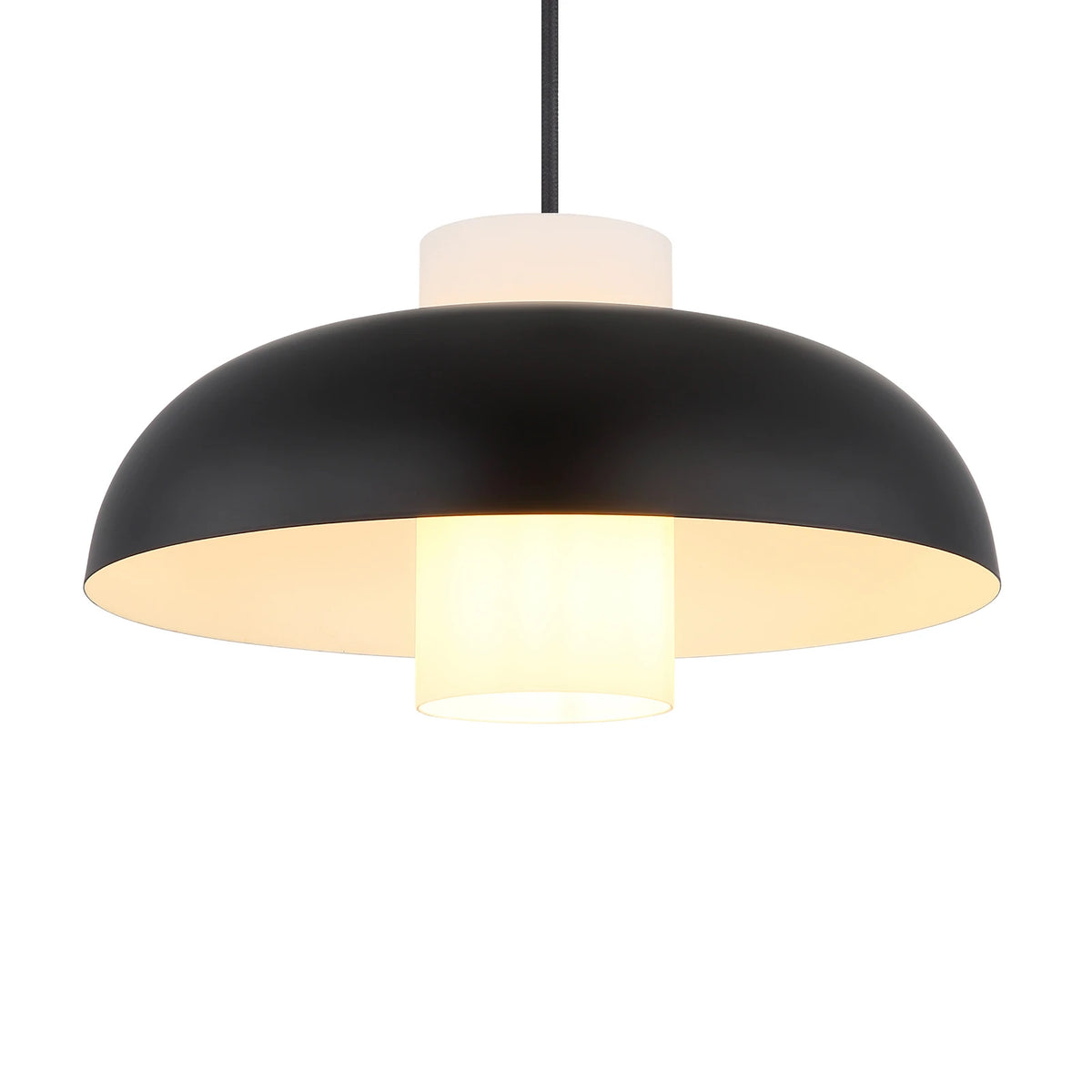 Globo Pendellampe Hängeleuchte Lowe schwarz matt Metall Ø 38 cm E27 LED Leuchte - 9007371509164