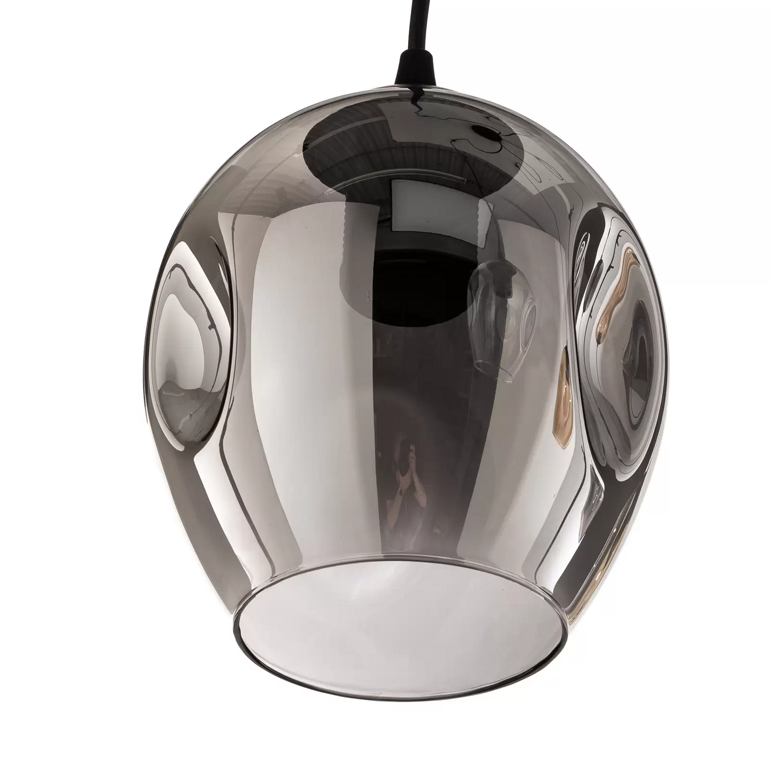 B-Ware Emibig Lighting Pendellampe Starla Hängeleuchte Dezentral 5fl Grafit Amber Klar - 5901738919297