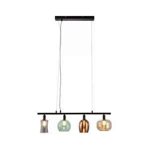 B-Ware Nowa Gmb H Pendellampe Telesto Mit Glasschirmen Pendelleuchte Leuchte Lampe E14