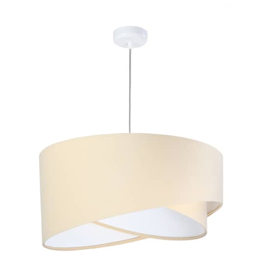 B-Ware Euluna Pendelleuchte Vivien Zweifarbig Beige/Weiß Pendelleuchte Deckenlampe L350 - 5902751346015