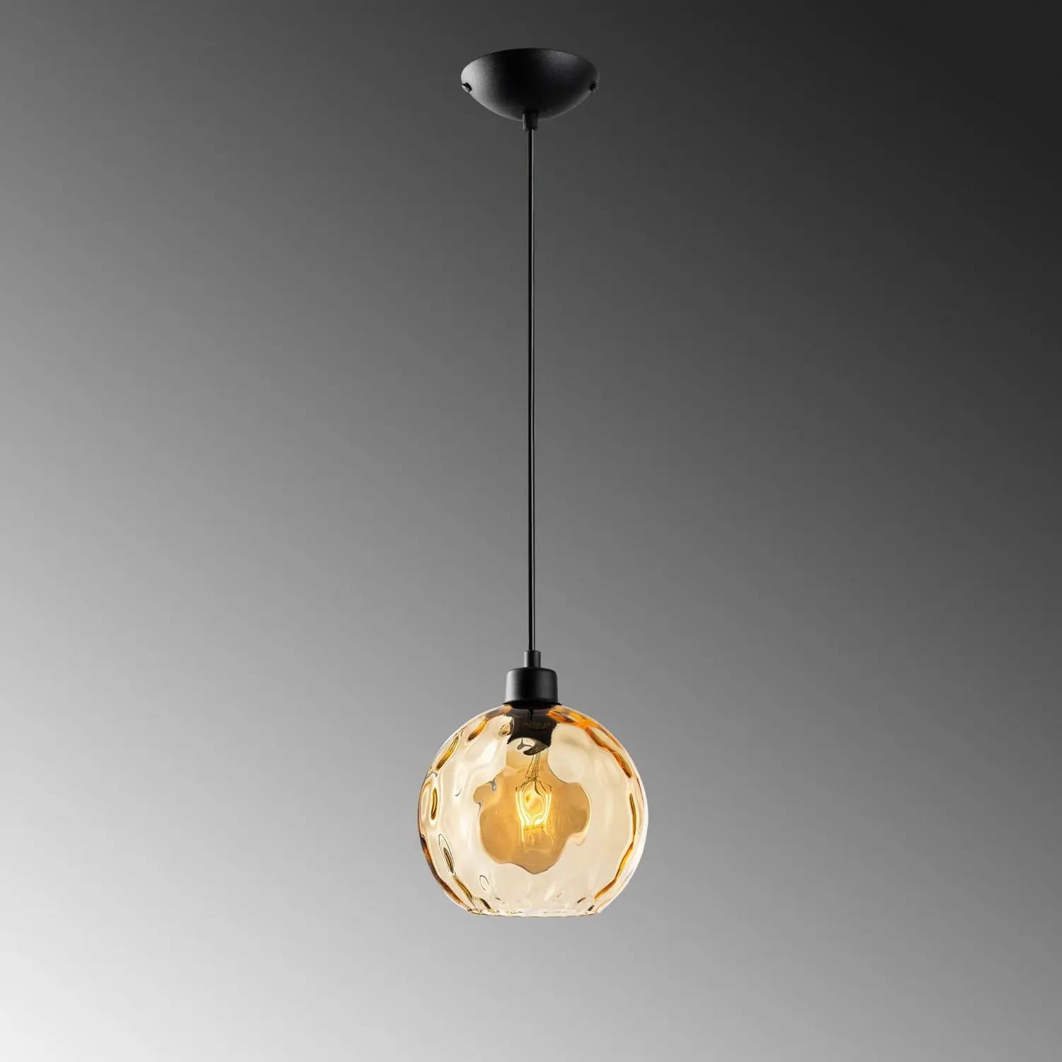 B-Ware Opviq Pendelleuchte Hängelampe Benek Glas Gelb Getönt Lampe Beleuchtung - 8684283472055