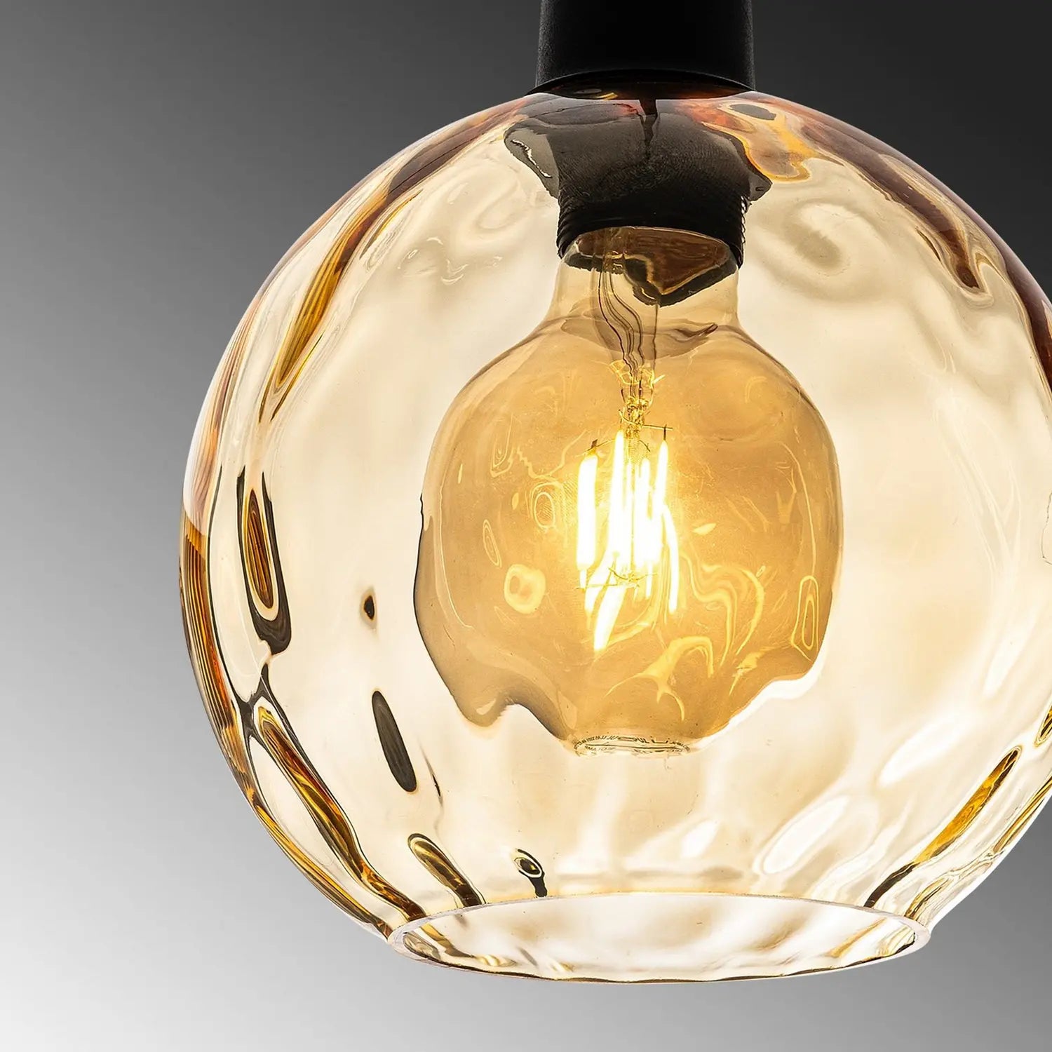 B-Ware Opviq Pendelleuchte Hängelampe Benek Glas Gelb Getönt Lampe Beleuchtung - 8684283472055