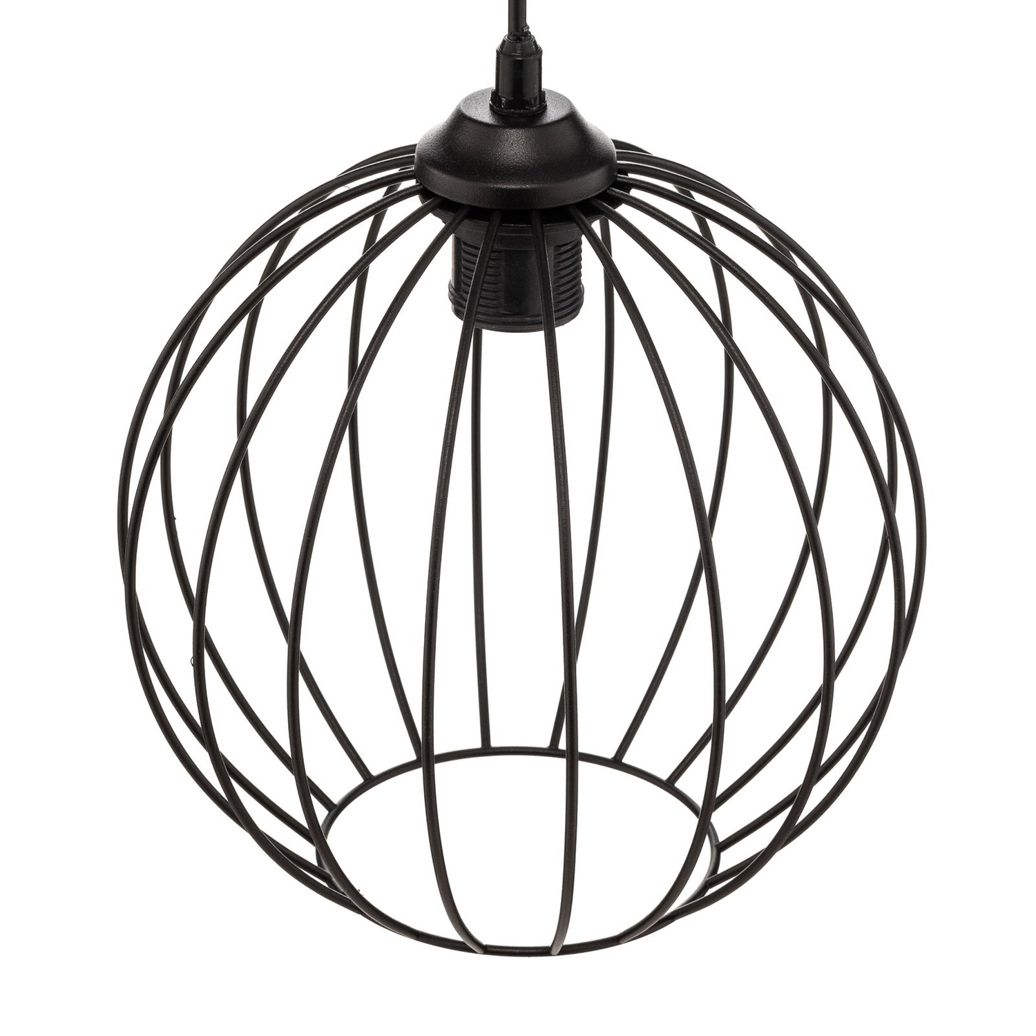 B-Ware Pendelleuchte Cumera Hängelampe Deckenleuchte Schwarz Vierflammig Rund - 5902349226323