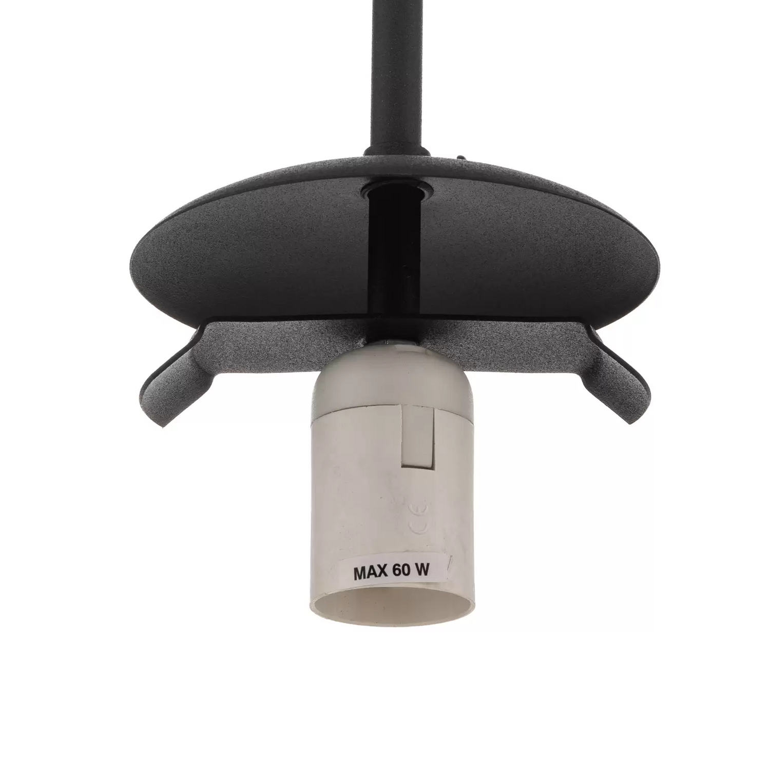 B-Ware Pendelleuchte Dione Einflammig Weiß/Schwarz 30cm Pendellampe Lampe Leuchte E27