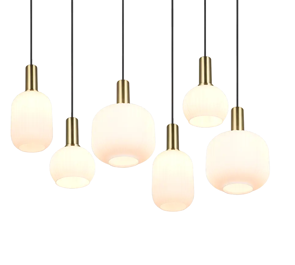 B-Ware Trio Lighting Pendelleuchte Hängeleuchte Diva Opal Metall Glas E27 - 4017807614510