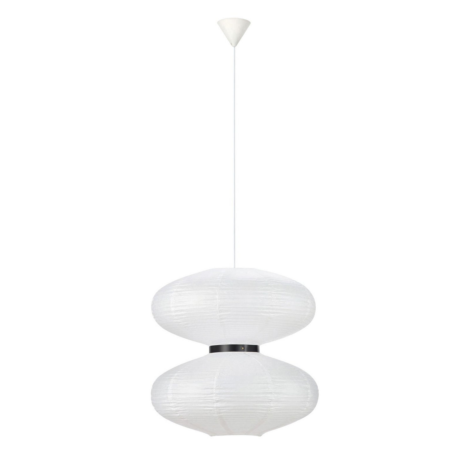 B-Ware Markslöjd Pendelleuchte Dual Mit Papierschirm Weiß Pendellampe E27 Siehe Text - 7330024600447