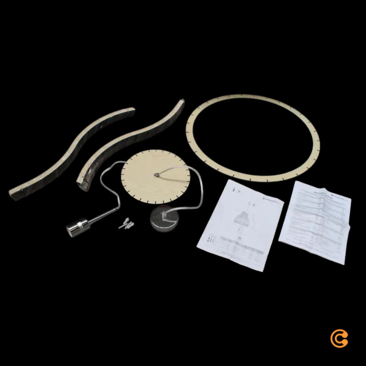 Pendelleuchte Hängeleuchte Holzlampe Ellys Holz Natur Lampenschirm Holzlamellen - 4251096552584
