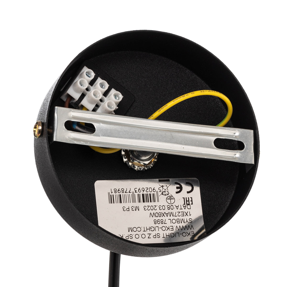 Euluna Pendelleuchte Pendellampe Lampe Leuchte Deckenlampe Lincoln, schwarz/gold - 5902693778981