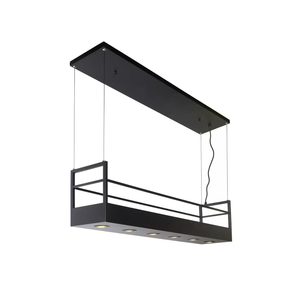 B-Ware Lucide Pendelleuchte Miravelle Mit Stauraum Hängeleuchte Lampe 6 Fl. Schwarz