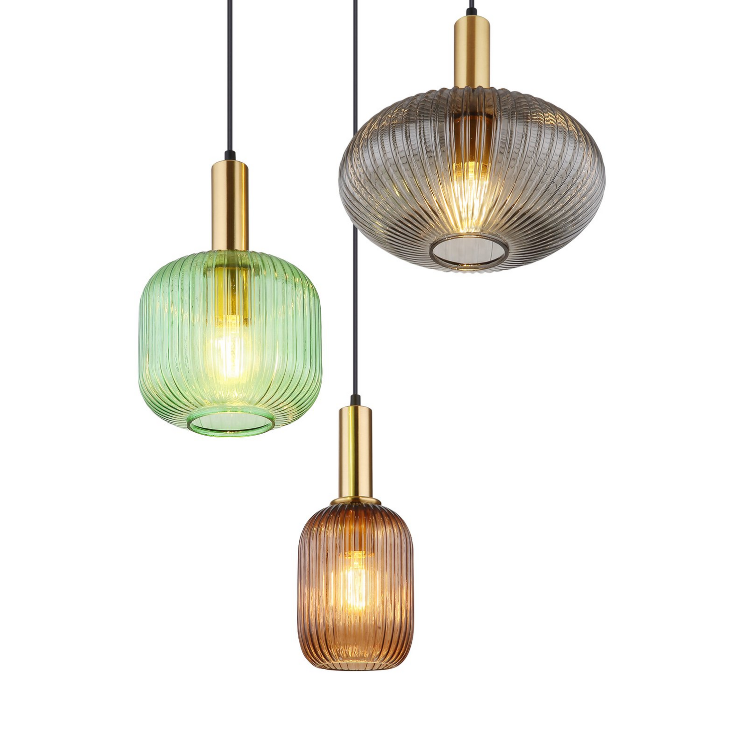 Globo Pendelleuchte Normy Hängeleuchte Hängelampe Deckenlampe Dreiflammig ø 55cm B-Ware - 9007371428724