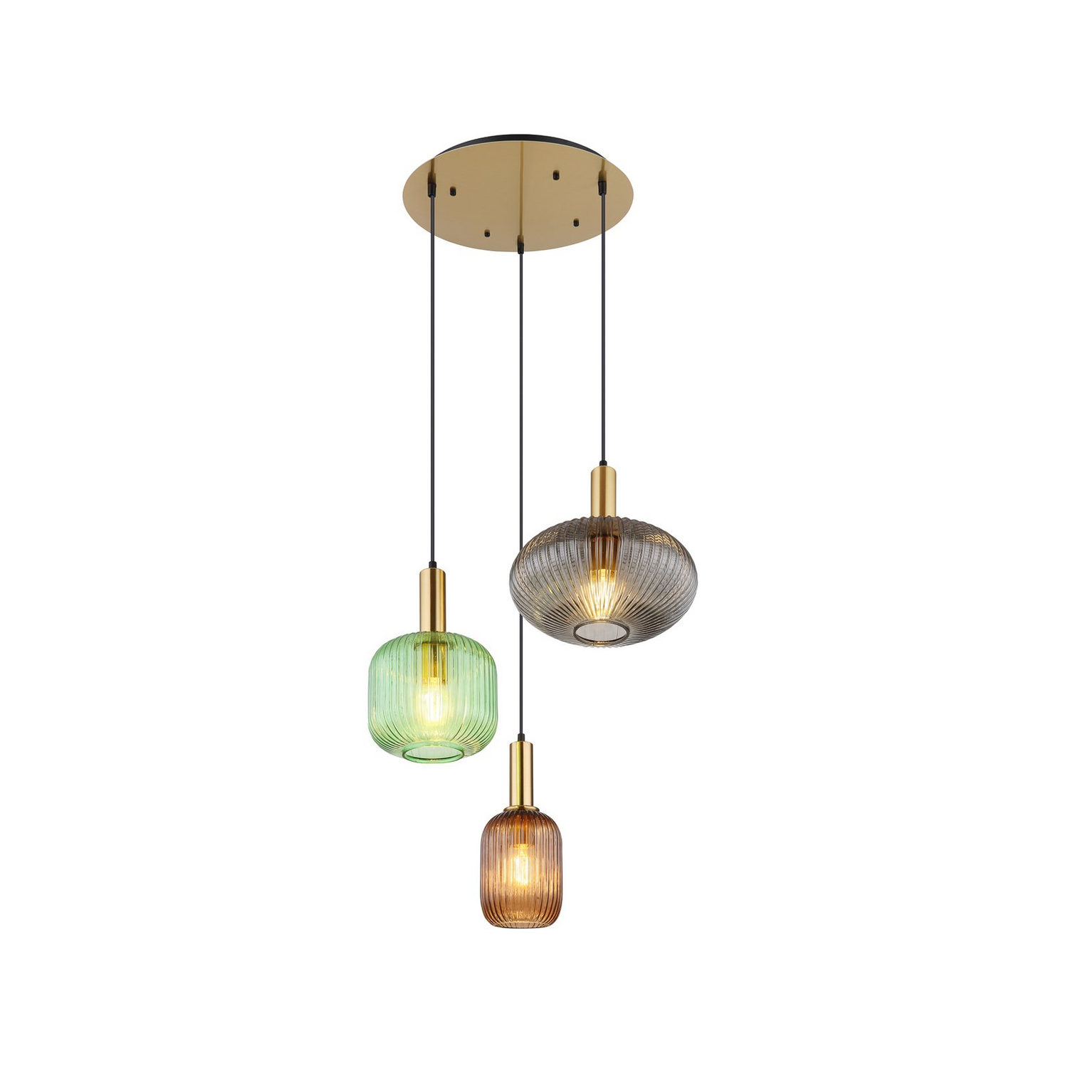 Globo Pendelleuchte Normy Hängeleuchte Hängelampe Deckenlampe Dreiflammig ø 55cm B-Ware - 9007371428724