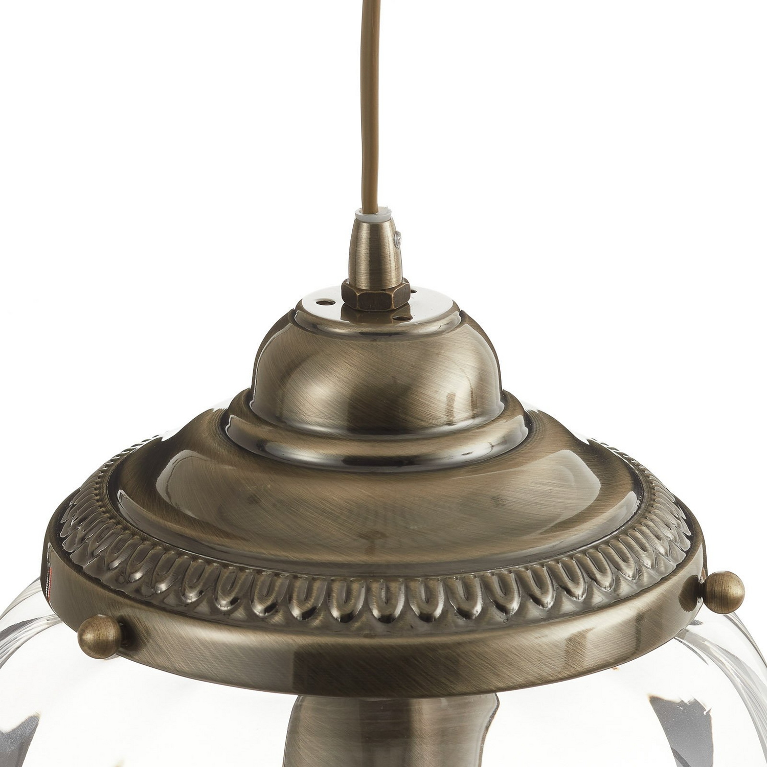 B-Ware Searchlight Pendelleuchte Pineapple Deckenlampe Wohnzimmerlampe E27 Messing - 5013874413666