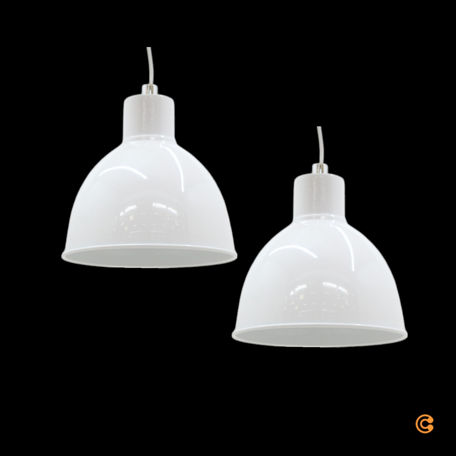 Nordlux Pendelleuchte Pop Hängeleuchte Deckenlampe Lampe E27 Weiß 2 Stück B-Ware - 5701581370685