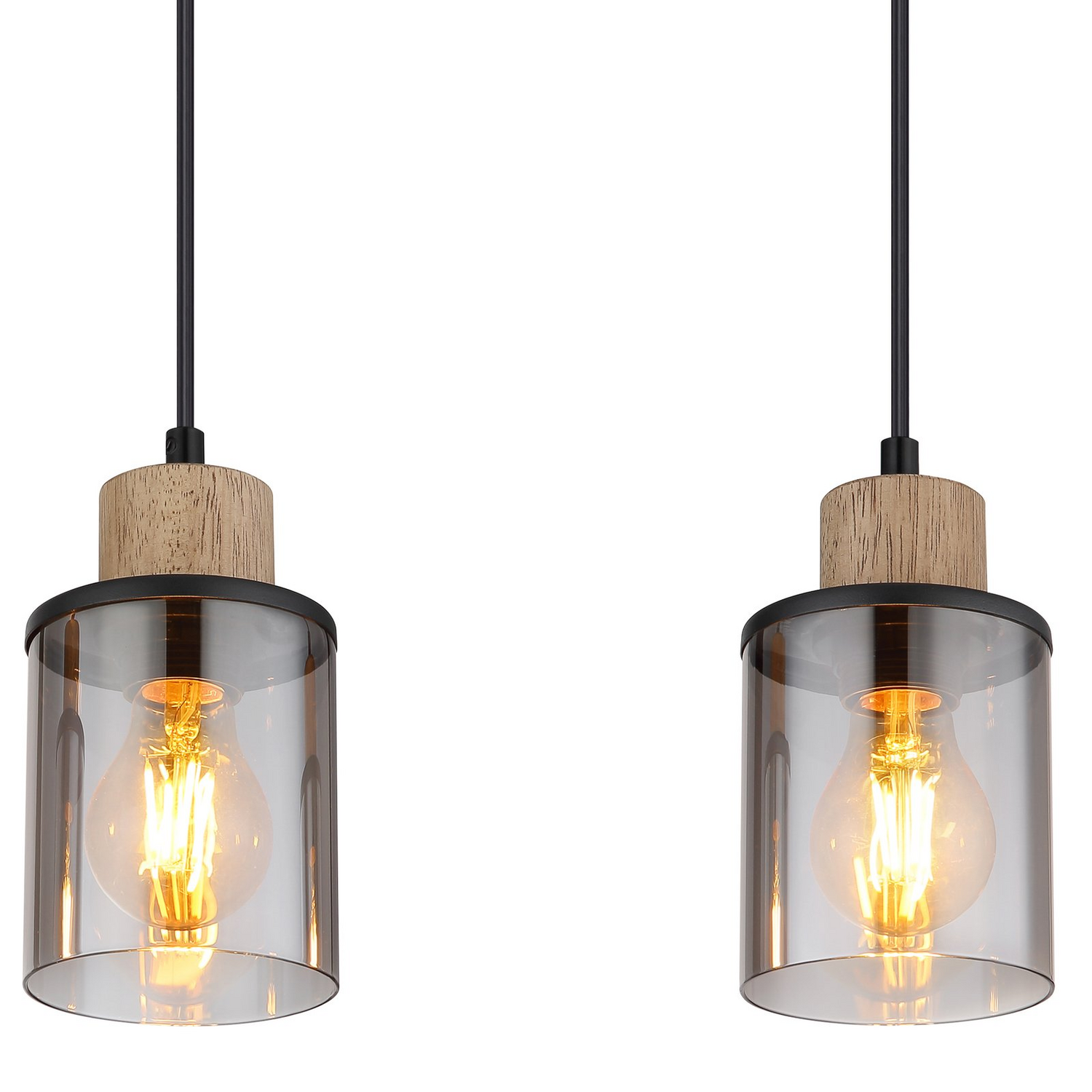 B-Ware Globo Pendelleuchte Reid Leuchte Deckenlampe Schwarz Hängeleuchte Lampe E27 15 W - 9007371444731
