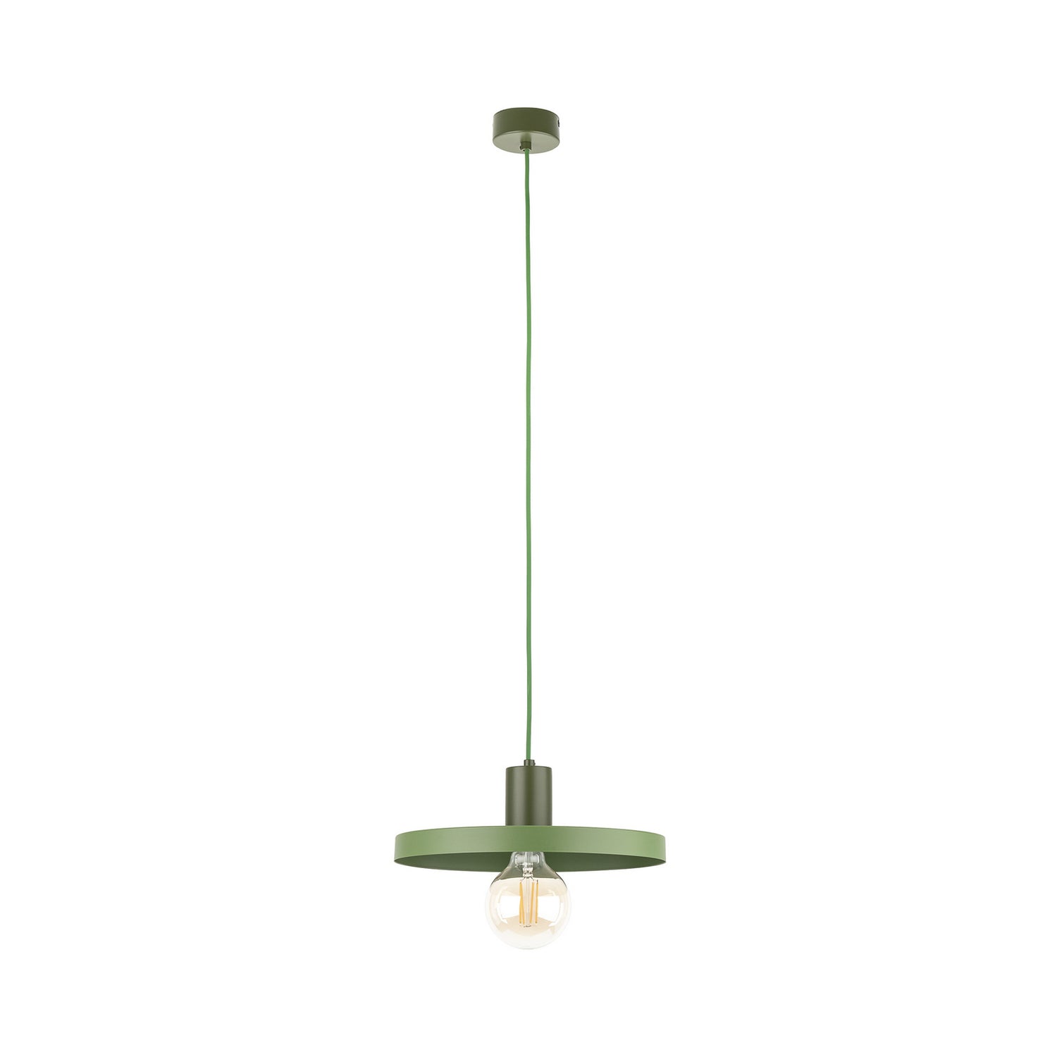 B-Ware Sila Pendelleuchte Hängelampe Grün Metall Kunststoff Wohnzimmer Esszimmer Mod568 - 5906135107612