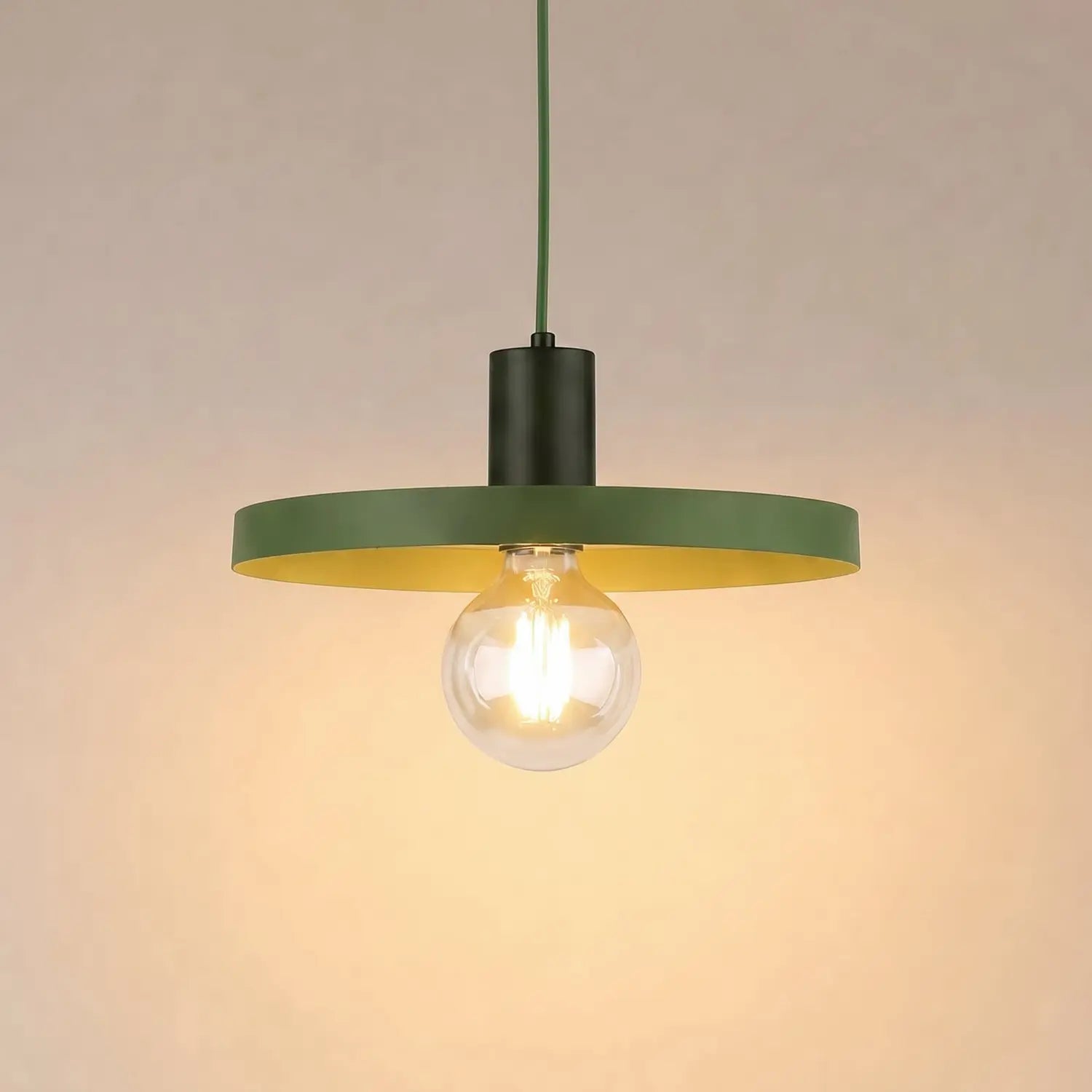 B-Ware Sila Pendelleuchte Hängelampe Grün Metall Kunststoff Wohnzimmer Esszimmer Modern - 5906135107612