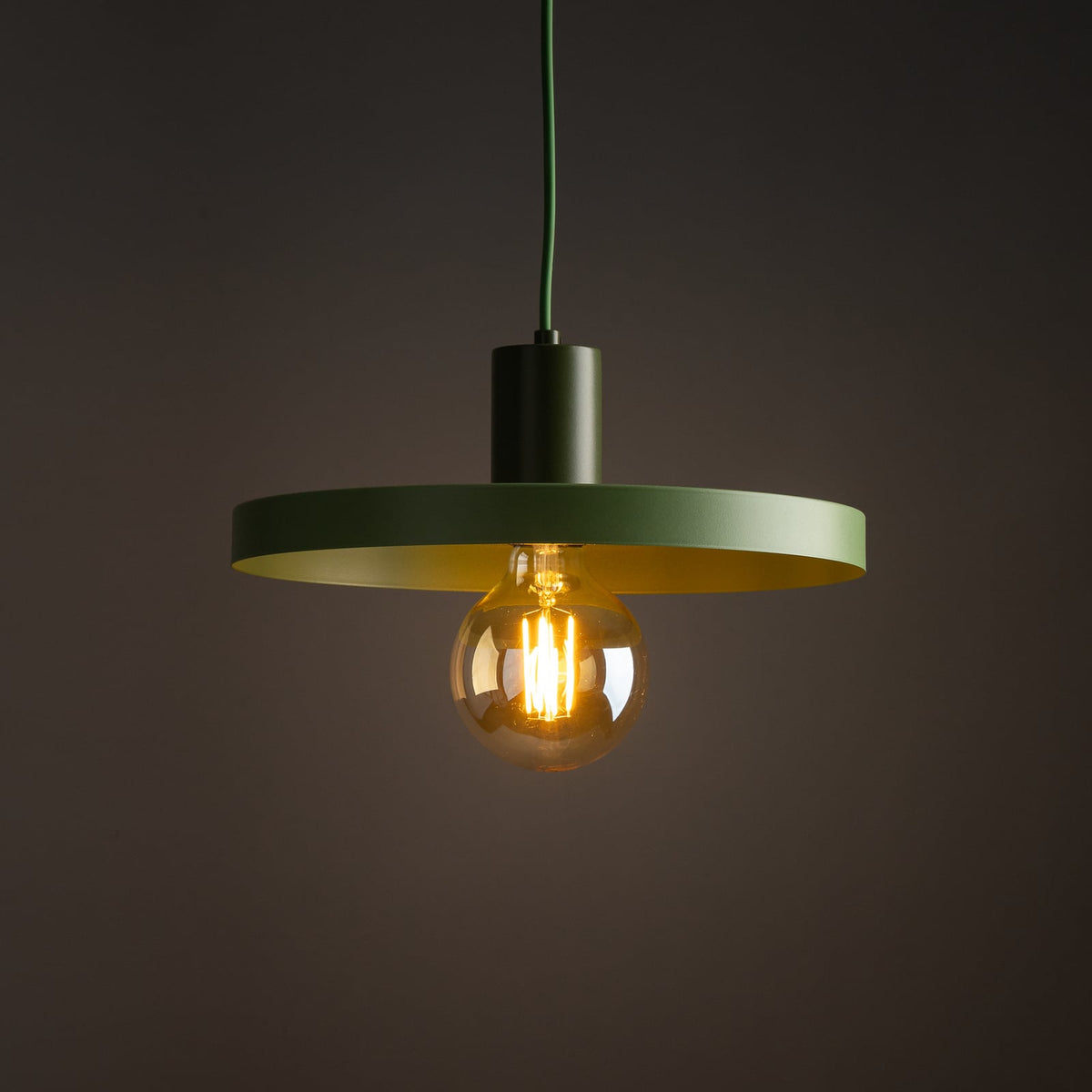 Sila Pendelleuchte Hängelampe grün Metall Kunststoff Wohnzimmer Esszimmer Mod568 - 5906135107612