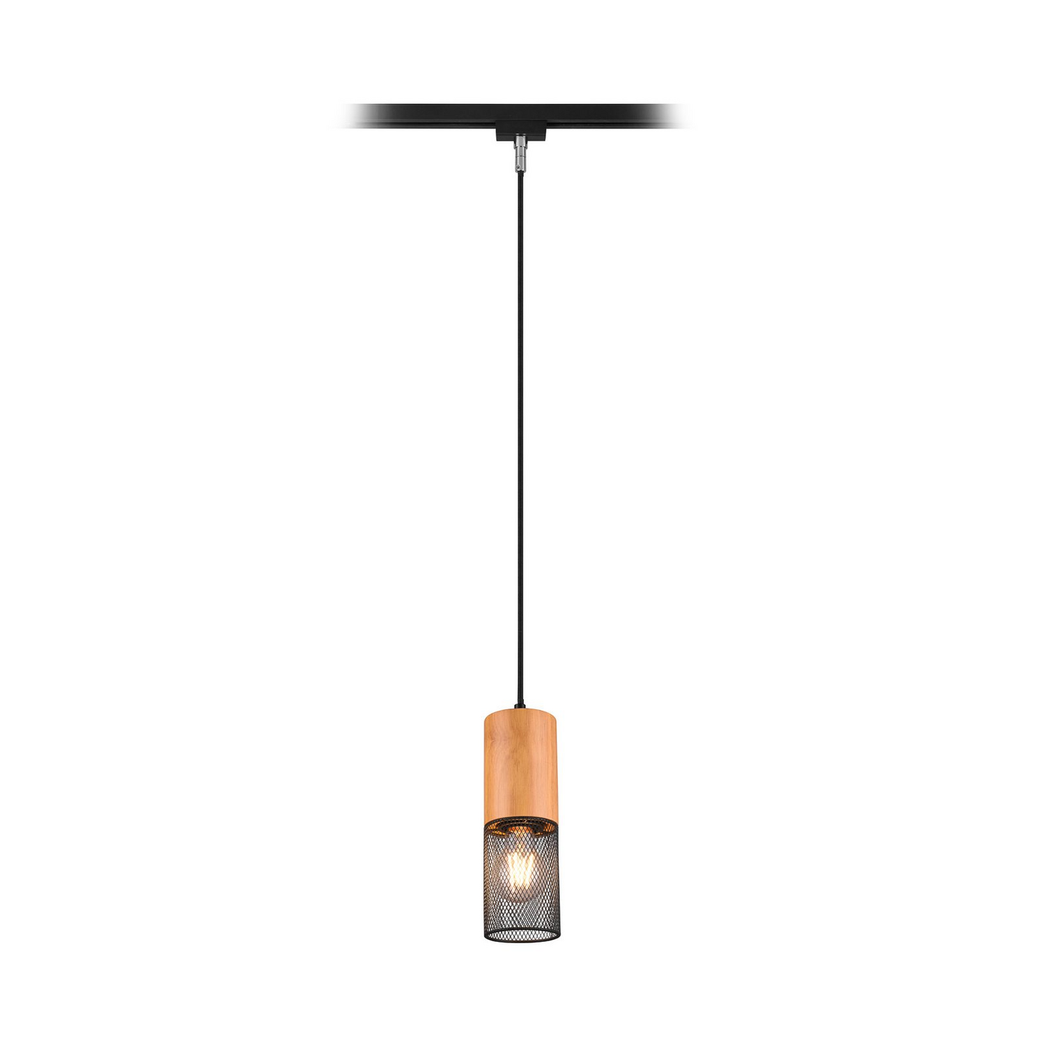 B-Ware Trio Lighting Pendelleuchte Tosh Du Oline Holzdetail Hängelampe Lampe 2 Stück - 4017807506037