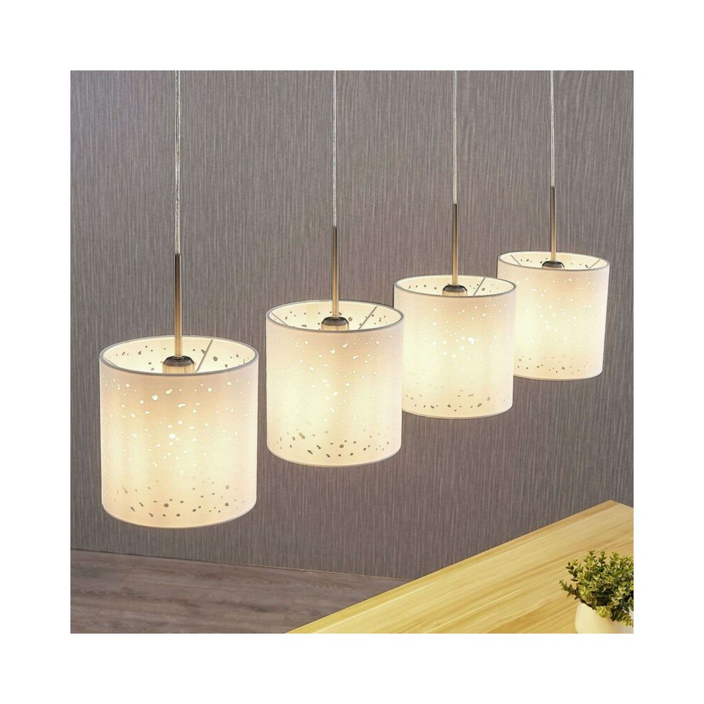 B-Ware Lampenwelt Pendelleuchte Umma Lochdesign 4 Fl. Weiß Hängeleuchte Deckenlampe Lam - 4251096553994