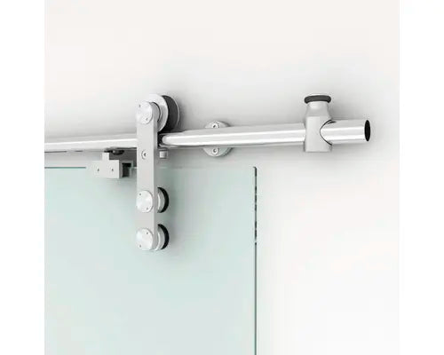 B-Ware Pertura Tür Schiebetür Glas Neta Komplettset 4 Streifen Farblos Tildra Griff  - 4306517972530